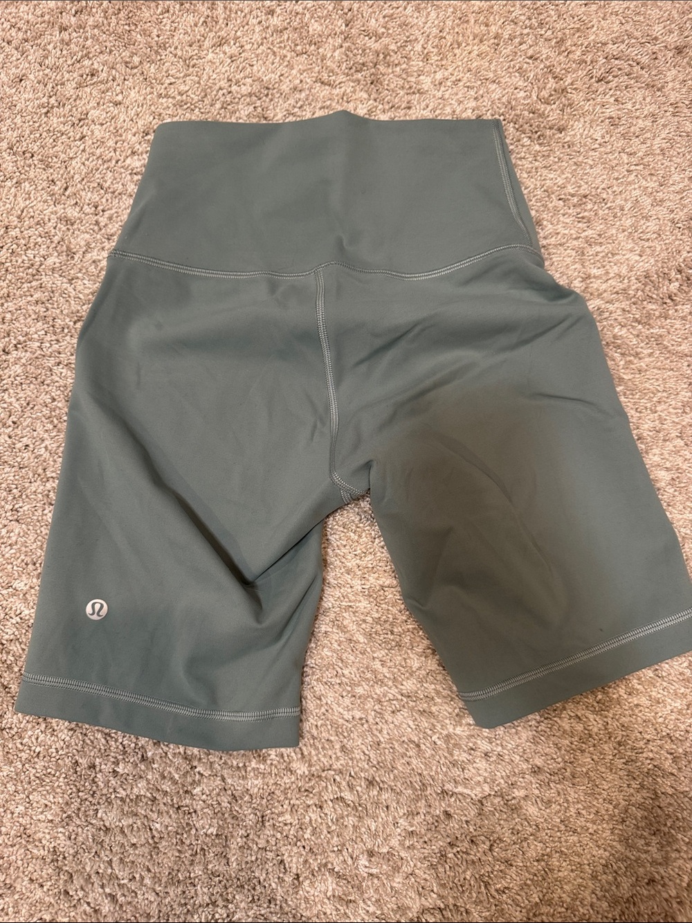 lululemon athletica High-Rise Bike Shorts in Moss Green